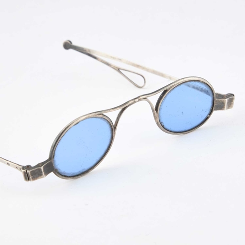 252 - A PAIR OF FRENCH SILVER SUNGLASSES by Louis-Michel Crouvezier, Paris, c.1820, Rome import marks. 12c... 