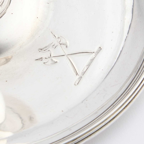 453 - A GEORGE III SILVER CHAMBERSTICK by William Frisbee, London 1794, of circular form with a reeded edg... 