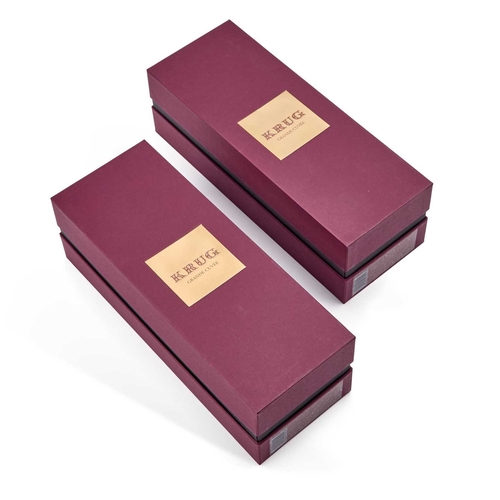 6 - TWO BOTTLES OF KRUG GRAND CUVEE CHAMPAGNE each in a sealed box. (2)