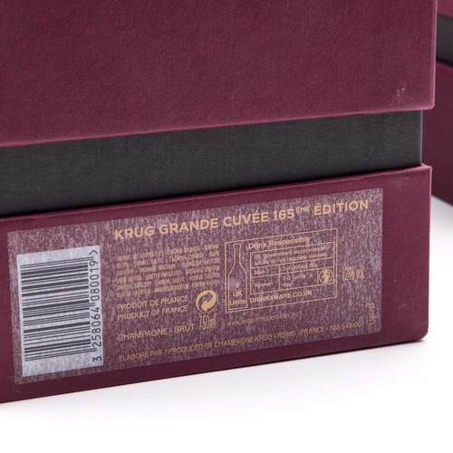 6 - TWO BOTTLES OF KRUG GRAND CUVEE CHAMPAGNE each in a sealed box. (2)