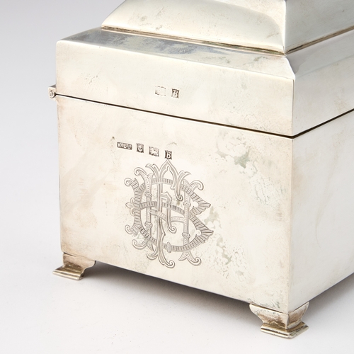 486 - A GEORGE VI SILVER AND ENAMELLED FREEDOM CASKET by Kirwan & Co Ltd, Birmingham 1951, of rectangu... 