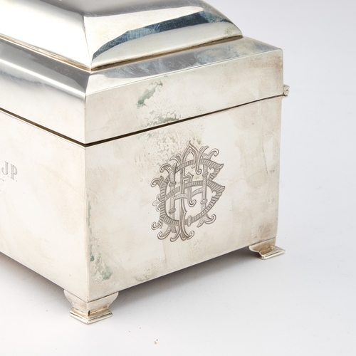 486 - A GEORGE VI SILVER AND ENAMELLED FREEDOM CASKET by Kirwan & Co Ltd, Birmingham 1951, of rectangu... 