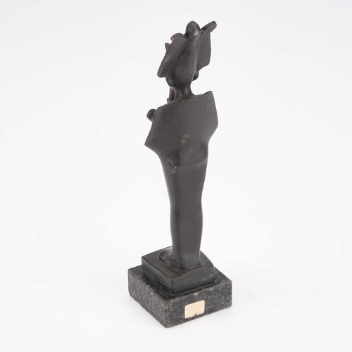 1083 - A BRONZE FIGURE OF OSIRIS 20cm highOsiris is a deity who represents death and fertility and is commo... 