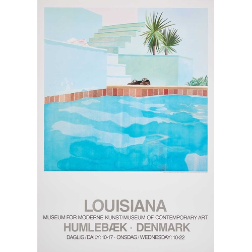 1099 - â¡ AFTER DAVID HOCKNEY (BORN 1937) TWO EXHIBITION POSTERS 'Pool and Steps' from exhibition at the L... 