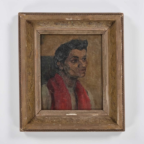 1109 - ATTRIBUTED TO GLYN WARREN PHILPOT (1884-1937) PORTRAIT STUDY OF AN INDIAN MAN Signed with initials
O... 