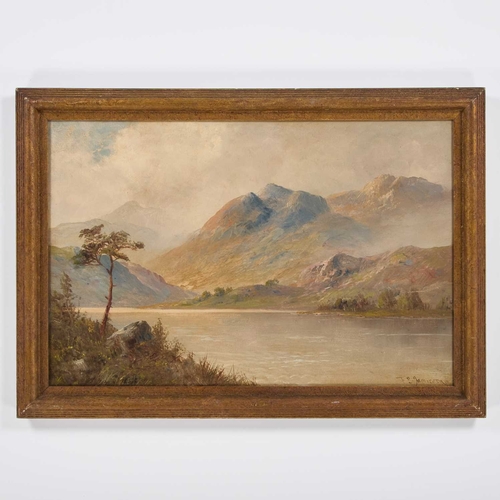 1184 - FRANCIS E. JAMIESON (1895-1950) LOCH NESS, SCOTLAND Signed
Oil on canvas
 (39cm x 59.5cm)... 