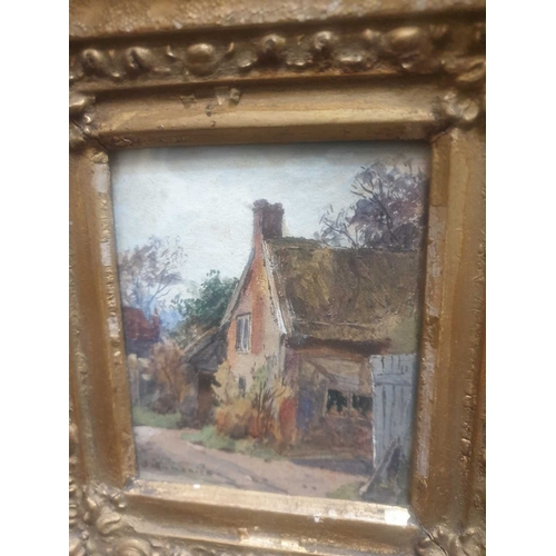 1207 - JAMES AUMONIER RI, ROI (1932-1911) A PAIR OF WATERCOLOURS. 'A COTTAGE AT STEYNING' & ANOTHER Signed
... 