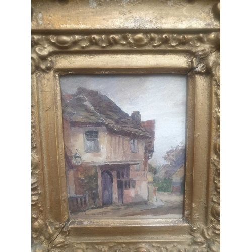 1207 - JAMES AUMONIER RI, ROI (1932-1911) A PAIR OF WATERCOLOURS. 'A COTTAGE AT STEYNING' & ANOTHER Signed
... 