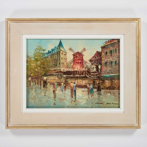 1221 - MAURICE JEAN DUBOIS (FRENCH 20TH CENTURY) MOULIN ROUGE Signed
Oil on canvas
 (29cm x 39cm)... 