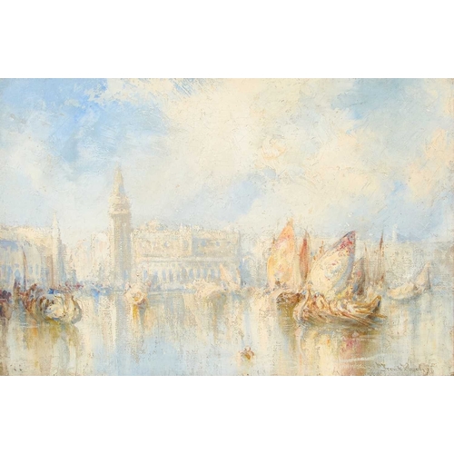 1225 - FRANK WASLEY (1848-1934) ST MARKS BASILICA, VENICE Signed
Oil on canvas
 (39.5cm x 59.5cm)... 