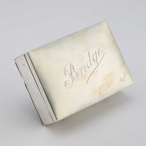 433 - AN EARLY 20TH CENTURY SILVER BOX by William Neale & Sons, Chester date letter illegible, rectang... 