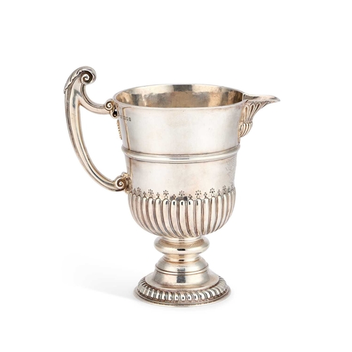 473 - A SILVER REPLICA OF A WILLIAM AND MARY EWER by Richard Comyns, London 1931, retailed by Mallett &... 