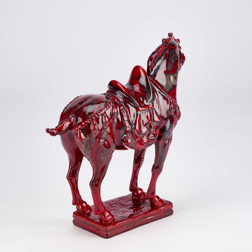 844 - A ROYAL DOULTON ARCHIVES COLLECTION BURSLEM ARTWARES FLAMBE TANG HORSE limited edition no. 229/250. ... 