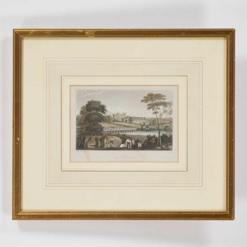 208 - EARLY 19TH CENTURY AND LATER THREE VIEWS OF YORKSHIRE, RIPON, FOUNTAINS ABBEY AND HARROGATE Prints, ... 