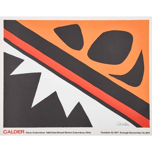 210 - ‡ AFTER ALEXANDER CALDER (1898-1976) THREE WORKS Pace/Columbus Exhibition poster 1971 La Grenouille ... 