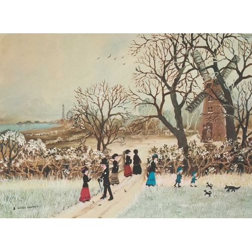 211 - ‡ HELEN BRADLEY MBE (1900-1979) WINTER Signed
Limited edition print of 850
Blindstamp of the Fine Ar... 