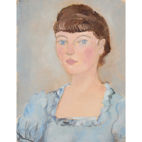 212 - ‡ HERMAN FLESCHE (GERMAN 1886-1972) PORTRAIT OF A LADY Initialled and dated (19)36
Oil on canvas, un... 