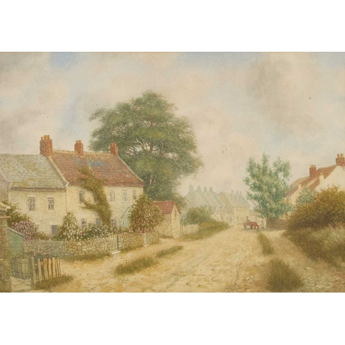 218 - LESLIE G. IRELAND (19TH/ 20TH CENTURY) KENTON VILLAGE, DEVON Signed
Watercolour
 (36cm x 51.5cm)... 