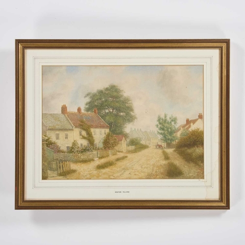 218 - LESLIE G. IRELAND (19TH/ 20TH CENTURY) KENTON VILLAGE, DEVON Signed
Watercolour
 (36cm x 51.5cm)... 