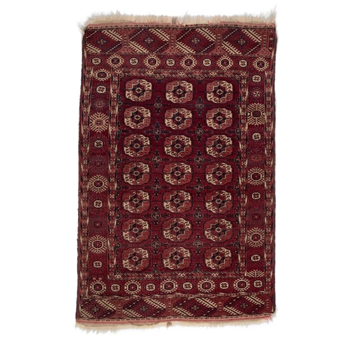 246 - A TURKMEN TEKKE RUG, CIRCA 1940 144cm by 92cm