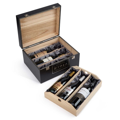 90 - PREMIUM RIOJA SELECTION, A CASE OF 6 X 750ML MIXED BOTTLES Case 18.5cm high, 36cm wide, 29.5cm deep... 