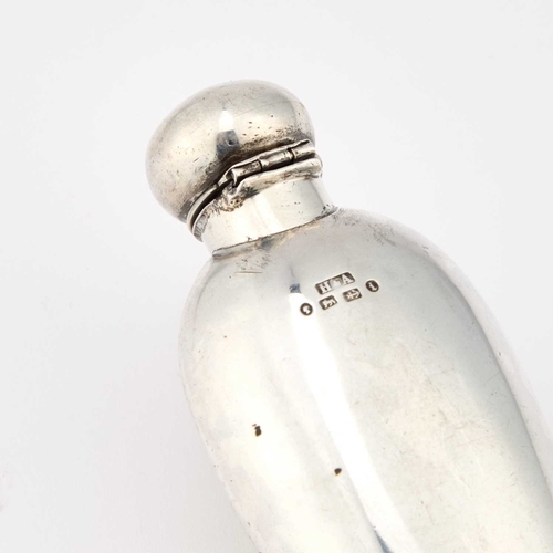 284 - A LARGE VICTORIAN SILVER AND ENAMEL SCENT BOTTLE by Horton & Allday, Birmingham 1885, the taperi... 