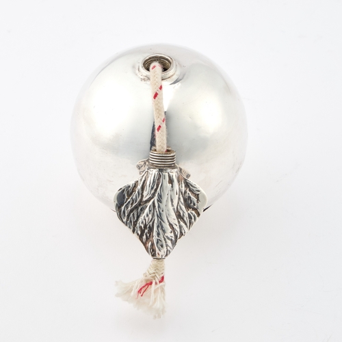 395 - AN EDWARDIAN SILVER TABLE LIGHTER by William Hutton & Sons Ltd, London 1901, in the form of a fl... 