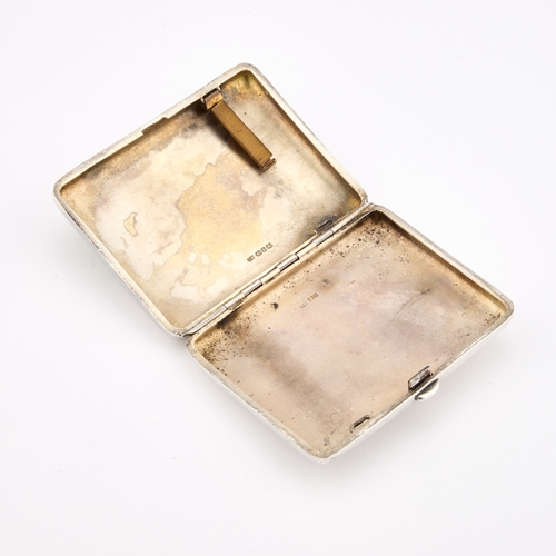 428 - A VICTORIAN SILVER AND ENAMEL CIGARETTE CASE by Colen Hewer Cheshire, Birmingham 1892, rectangular, ... 