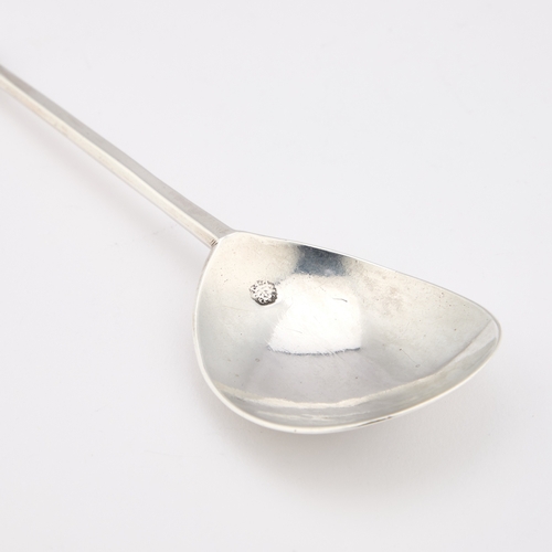 524 - A JAMES I SILVER MAIDENHEAD SPOON London 1616, with a fig-shaped bowl below a tapering faceted stem.... 