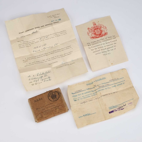 41 - A BOXED SECOND WORLD WAR MEDAL GROUP comprising a War Medal, Defence Medal, 1939-1945 Star and a Fra... 