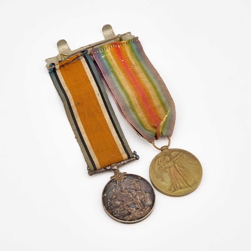 50 - A FIRST WORLD WAR MEDAL PAIR comprising a War medal and Victory Medal, awarded to Lieut. J.D. Paisle... 