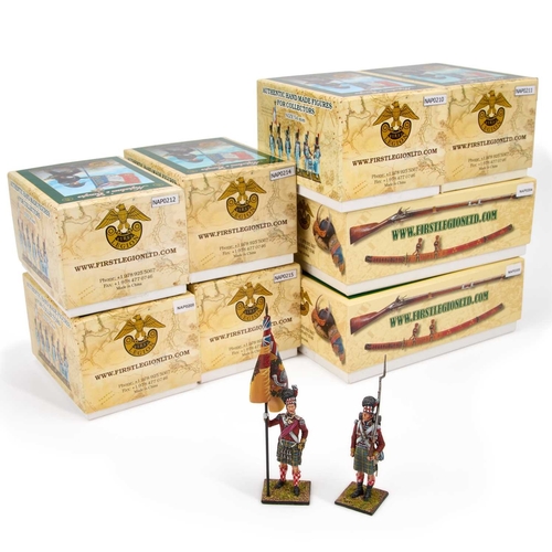 71 - A GROUP OF BOXED FIRST LEGION NAPOLEONIC FIGURES comprising NAP0204, NAP0205, NAP0212, NAP0211, NAP0... 