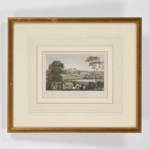 377 - EARLY 19TH CENTURY AND LATER THREE VIEWS OF YORKSHIRE, RIPON, FOUNTAINS ABBEY AND HARROGATE Prints, ... 