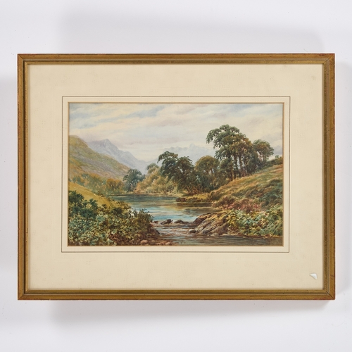 379 - JOHN WILSON HEPPLE (1886-1939) RIVER LANDSCAPE Watercolour
 (21cm x 32cm)