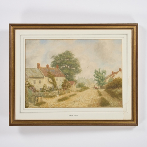 391 - LESLIE G. IRELAND (19TH/ 20TH CENTURY) KENTON VILLAGE, DEVON Signed
Watercolour
 (36cm x 51.5cm)... 