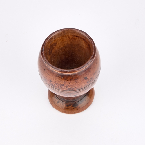 423 - A TREEN VASE 19TH CENTURY OR EARLIER 11cm high