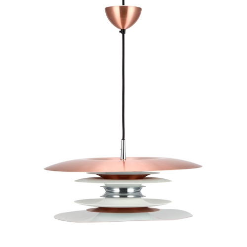 622 - A BELID DIABLO COPPER PENDANT LIGHT of circular form. 50.5cm diameter