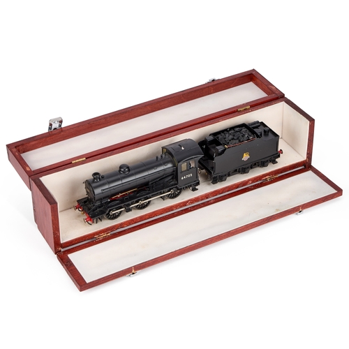 51 - A DAVID ANDREWS 'O' GAUGE KIT BUILT STEAM TENDER LOCOMOTIVE black satin, British Railways 64705, in ... 