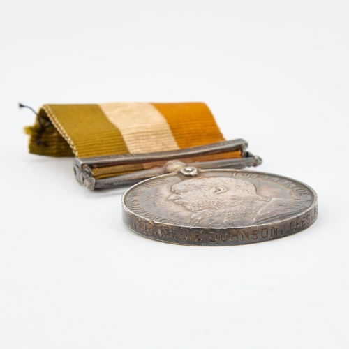 48 - A VICTORIA AND EDWARD VII MEDAL GROUP comprising a Queens South Africa Medal (Q.S.A) with South Afri... 