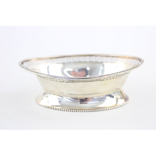 566 - Antique 1918 Birmingham silver bon bon dish w/ pierced sides 92g