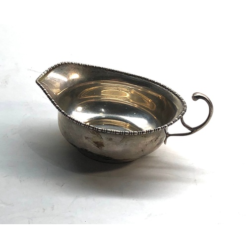 573 - Silver sauce boat Birmingham silver hallmarks weight 50.5g