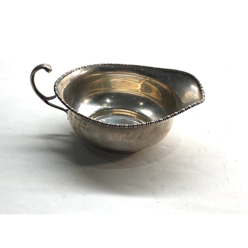 573 - Silver sauce boat Birmingham silver hallmarks weight 50.5g