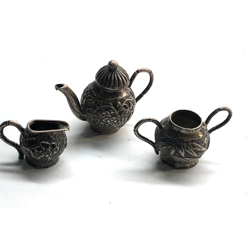 578 - Chinese miniature silver tea set