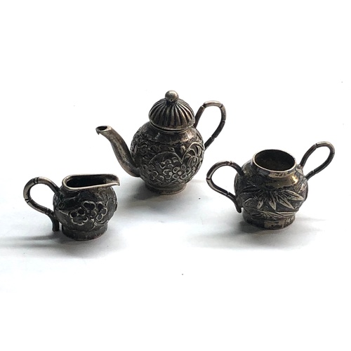 578 - Chinese miniature silver tea set