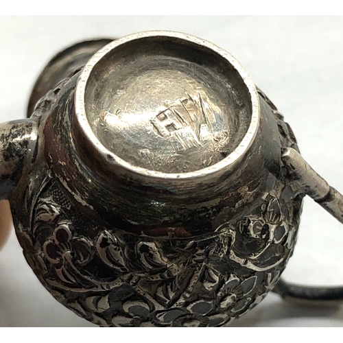 578 - Chinese miniature silver tea set