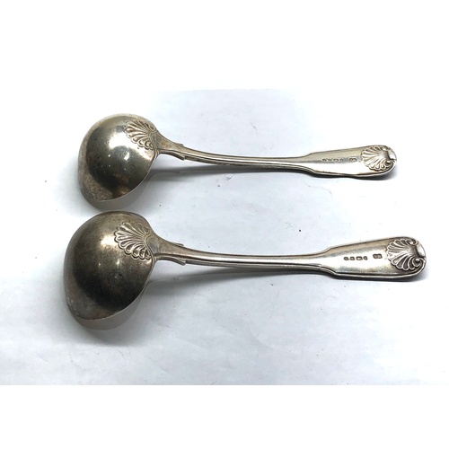 587 - 2 Victorian silver ladles London silver hallmarks weight 160g