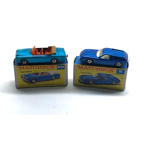 1081 - Matchbox Lesney Rolls Royce silver shadow No69 and Lotus Europa No5 Both in excellent condition look... 