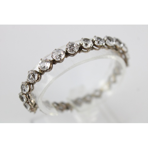 77 - Art deco riviere paste sterling silver bracelet