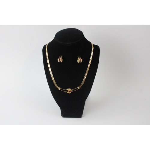 85 - Vintage Christian Dior necklace & earring set