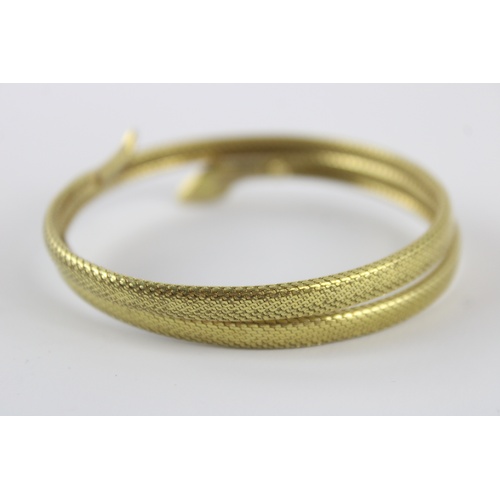 86 - Art Deco gold plated snake wrap around snake bracelet